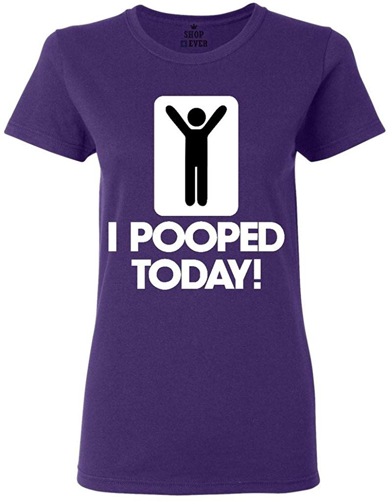 I Pooped Today Women's T-Shirt Purple