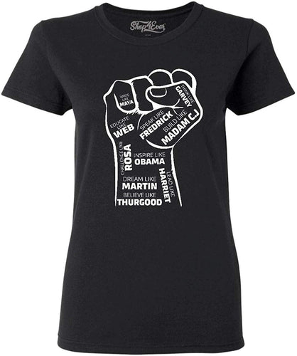 Inspiring Leaders Fist Women's T-Shirt Black