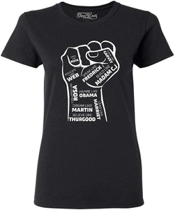 Inspiring Leaders Fist Women's T-Shirt Black