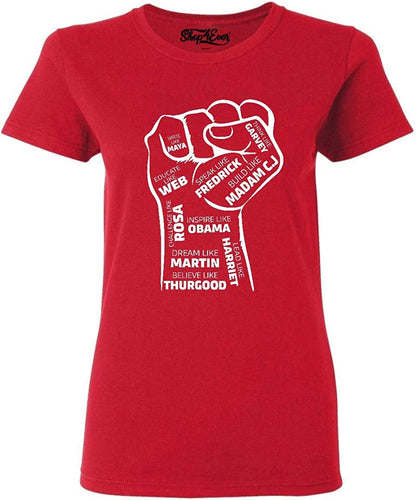 Inspiring Leaders Fist Women's T-Shirt Red