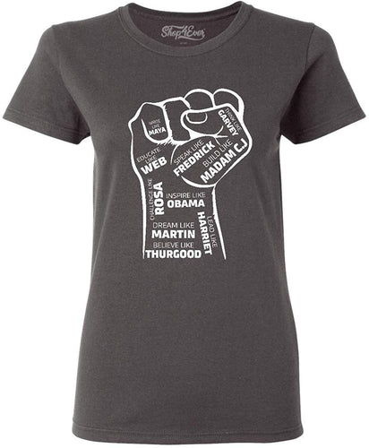 Inspiring Leaders Fist Women's T-Shirt gray