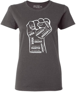 Inspiring Leaders Fist Women's T-Shirt gray