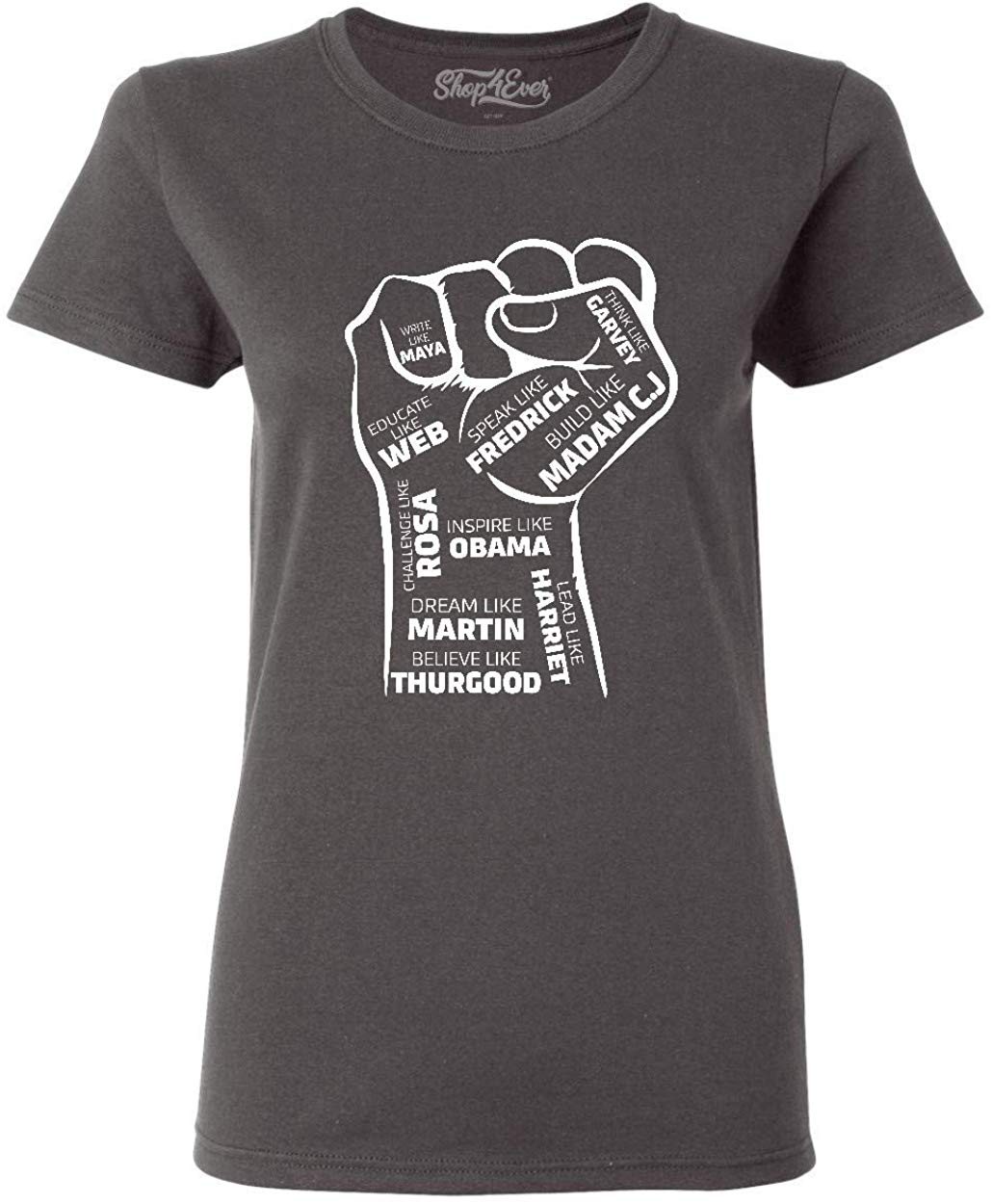 Inspiring Leaders Fist Women's T-Shirt gray